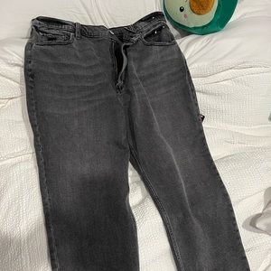 Abercrombie and Fitch The 90s skinny ultra high rise short curve love jeans